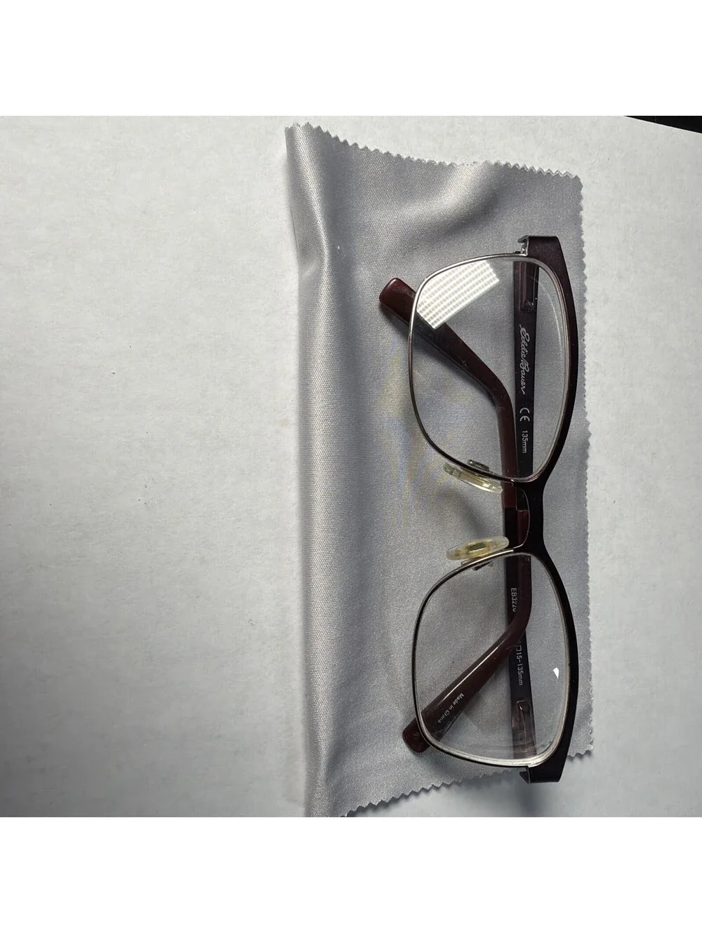 NEW EDDIE BAUER EB32204 WI BURGUNDY AUTHENTIC (FRAMES ONLY) EYEGLASSES 53-15